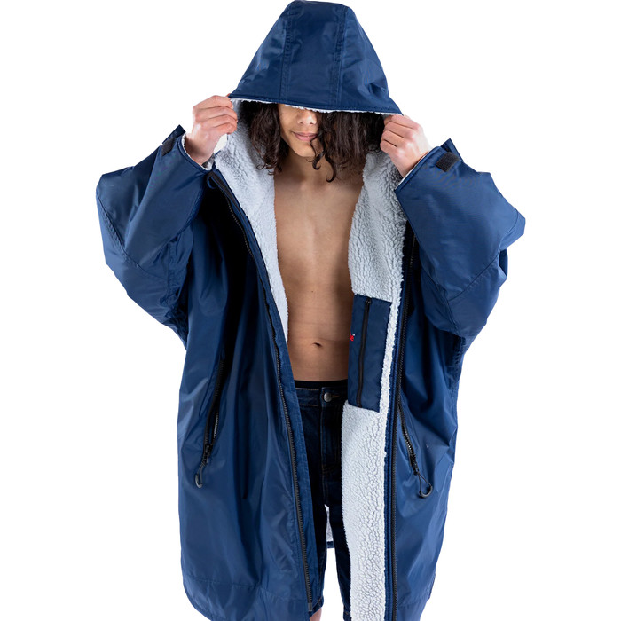 2024 Dryrobe Junior Advance Cambio De Manga Larga Robe V3 V3KSLSDA - Navy / Blue / Grey